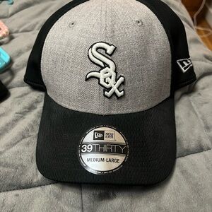 Chicago White Sox Women’s New Era Black and Gray 39THIRTY Cap